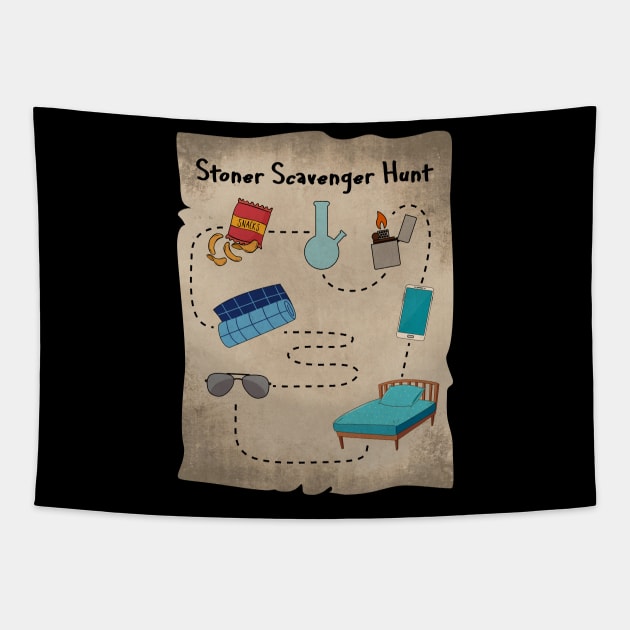 Stoner Scavenger Hunt Tapestry by GuiltlessGoods