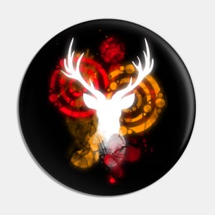 Hunting A Ghost (Red and Orange) Pin