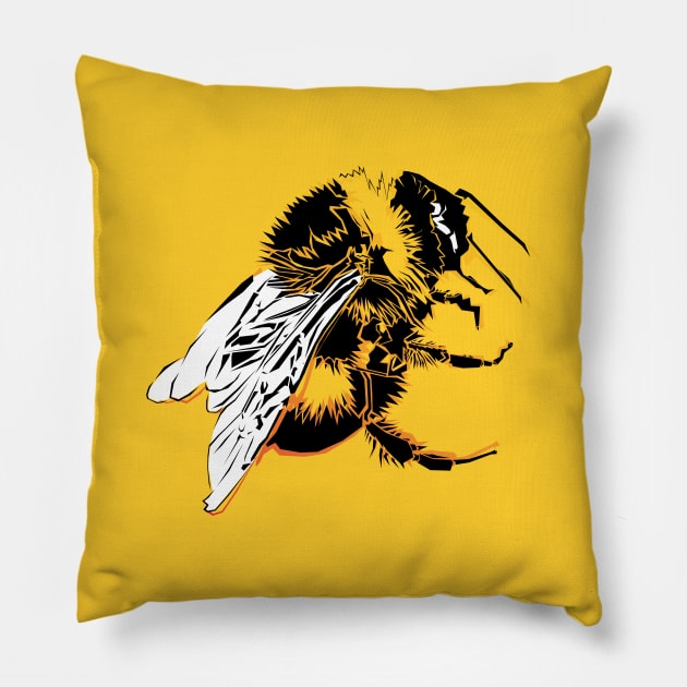 Bumble Bee Pillow by THUD creative