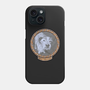 17 Year Old Dog (frame copper silver celtic rope) Phone Case