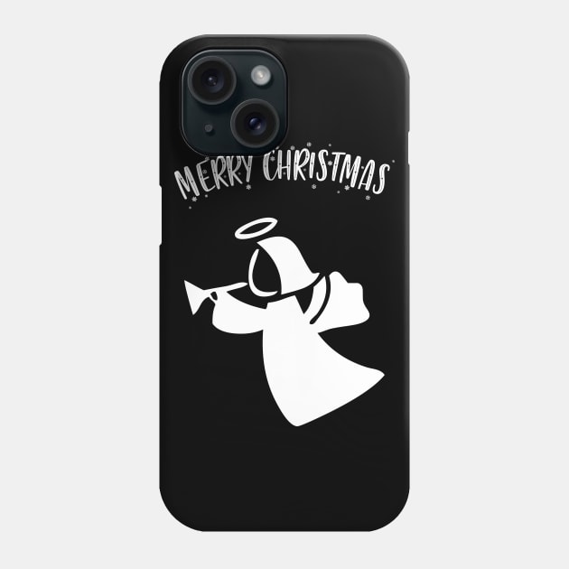 Merry Christmas Angel Phone Case by All About Nerds