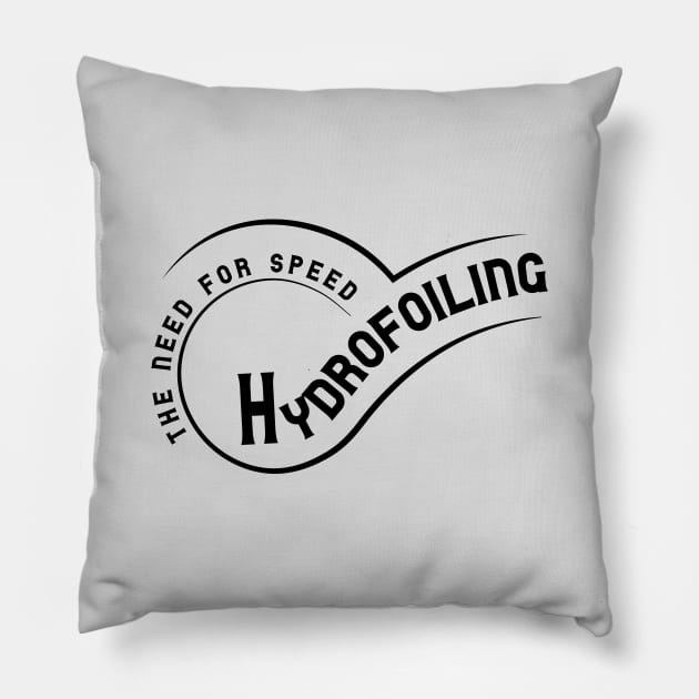 Hydrofoiling - the need for speed Pillow by bluehair