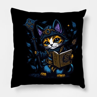 Kitten Wizard IV Pillow