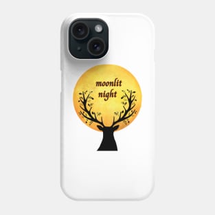 moon shadow,moonlit night Phone Case