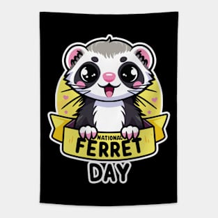 National Ferret Day: Celebrate These Fuzzy Friends Tapestry