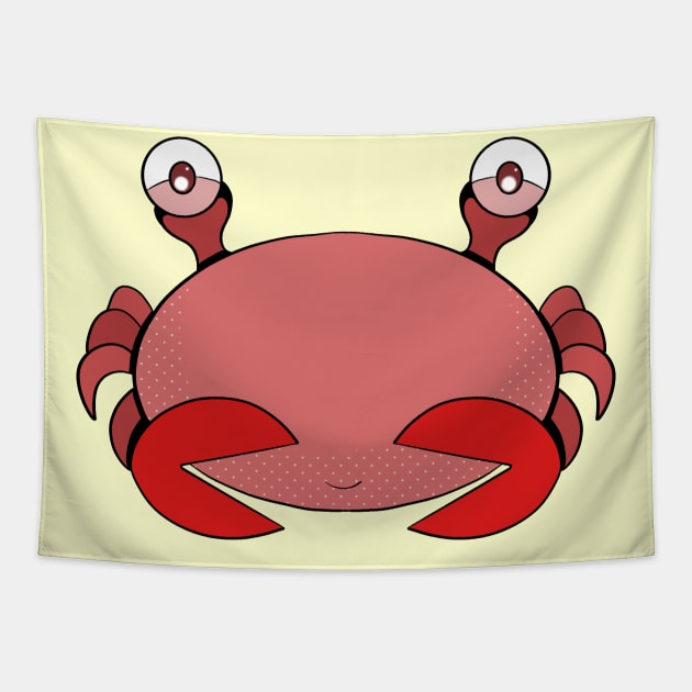 An adorable crab Tapestry by DiegoCarvalho