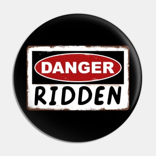 Back 4 Blood Door Sign "Danger Ridden" Pin