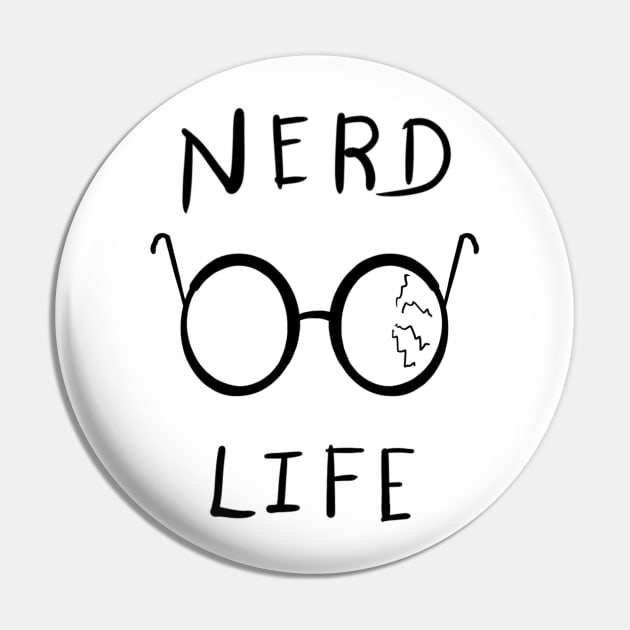 Nerd Life Pin by Joker & Angel