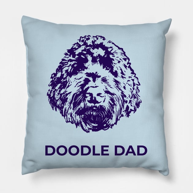 Doodle Dad Pillow by TimeTravellers