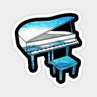 Ocean Piano Magnet