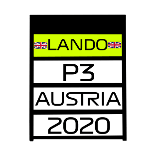 Lando Norris - P3 Austria 2020 Pit Board T-Shirt