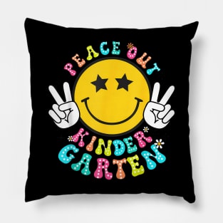 Peace Out Kindergarten Last Day of School Kindergarten Pillow