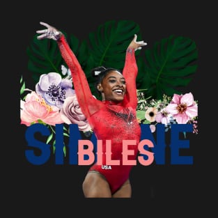 Simone Biles Flower T-Shirt