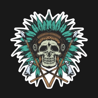 aboriginal skull T-Shirt