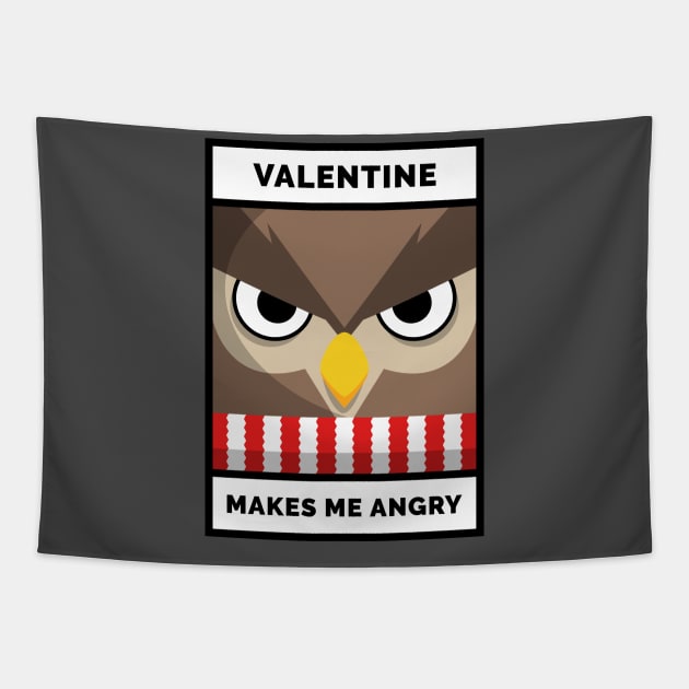 Angry valentine Tapestry by just3luxxx