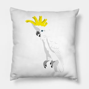 Sulphur-crested cockatoo Pillow