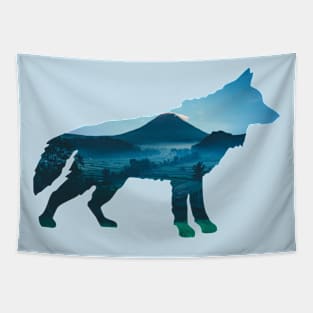 Nature Wolf, Forest Wolf Tapestry