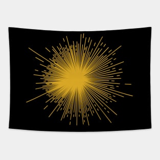 Yellow starburst Tapestry