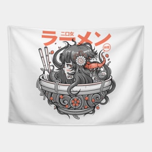 Ramen Yokai Girl Tapestry