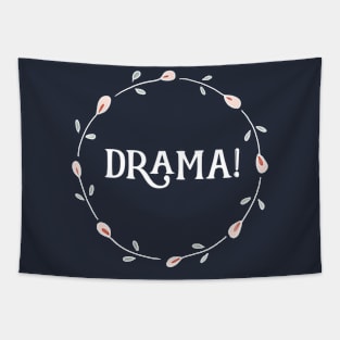 Drama! Floral Circle Tapestry