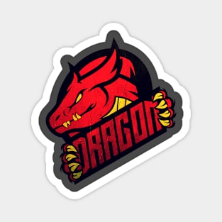 Red Mythical Dragon Magnet