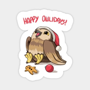 Happy Owlidays! Magnet