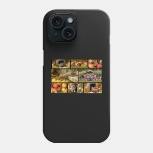 George the mouse in a log pile house - mixed images Phone Case