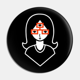 Third Eye Glasses Pin