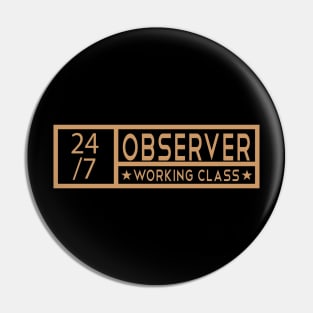 Observer Tittle Job Pin