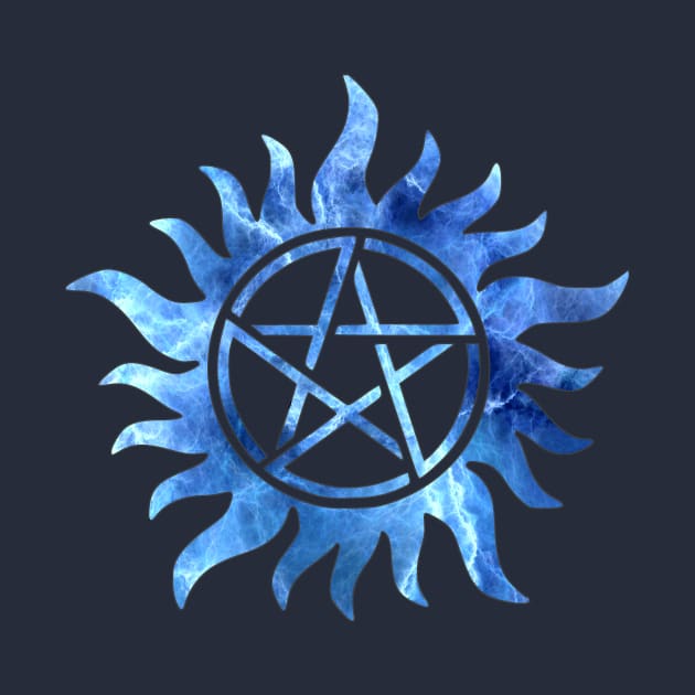 Anti-possession Sigil- Blue by Tweenie