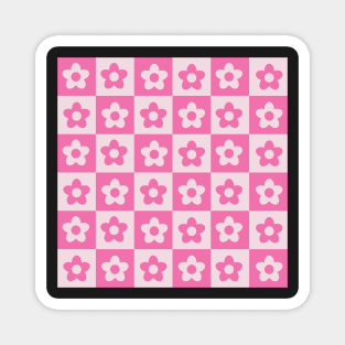 70S Retro Floral Pattern Magnet