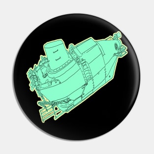 Deep Sea Submarine Pin