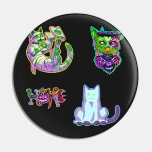 Halloween Cat Pack 3 Pin