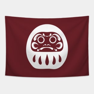 Japanese White Daruma Tapestry