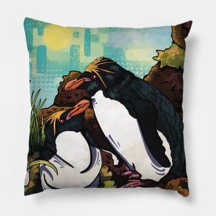 Macaroni Penguin Pillow