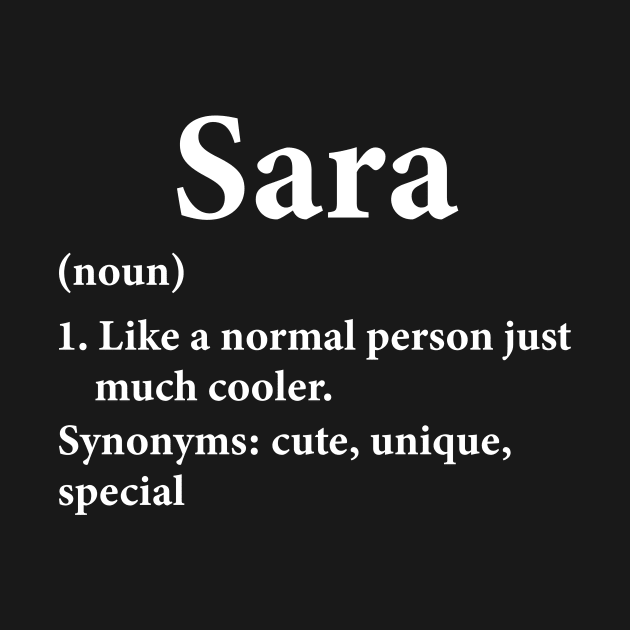 Sara Name Definition Funny Personalized by HawaiPlus