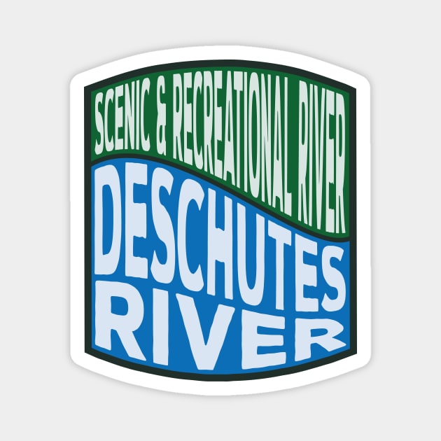 Deschutes River Scenic and Recreational River wave Magnet by nylebuss