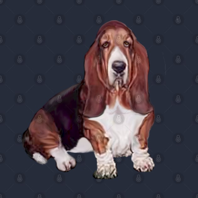 A Bassett Hound - Just the Dog by Dogs Galore and More