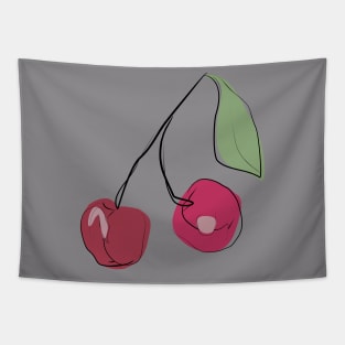 drawing ripe cherry Tapestry