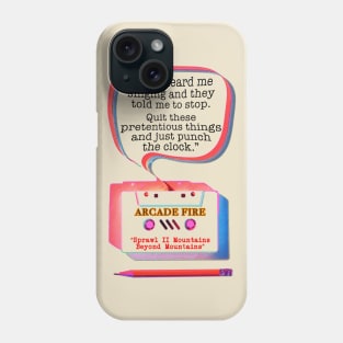 CASSETTE PENCIL : SPRAWL II MOUNTAINS (ARCADE FIRE) Phone Case