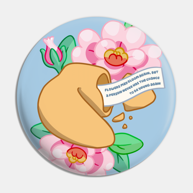 Flowers May Bloom Again Bluey Pin TeePublic