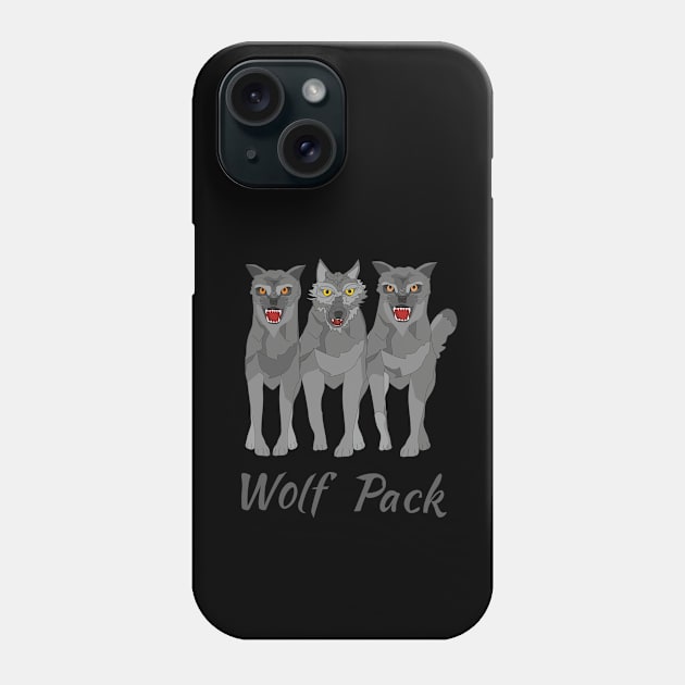 Wolf Pack Phone Case by Alekvik