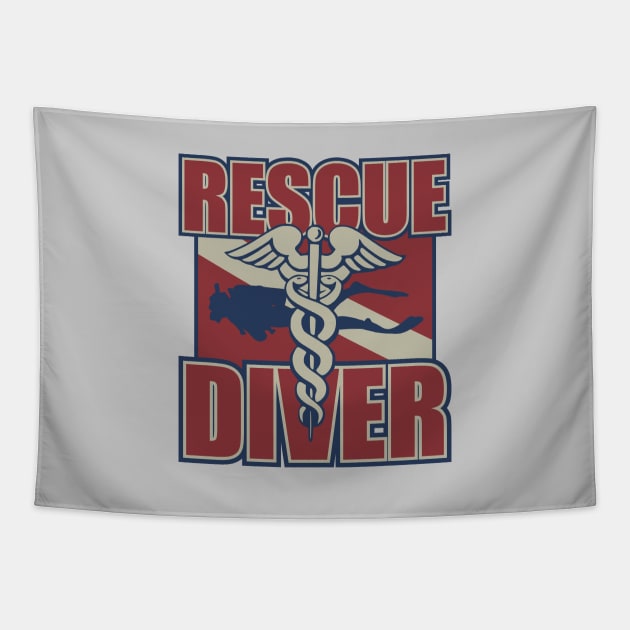 Rescue Diver Tapestry by TCP