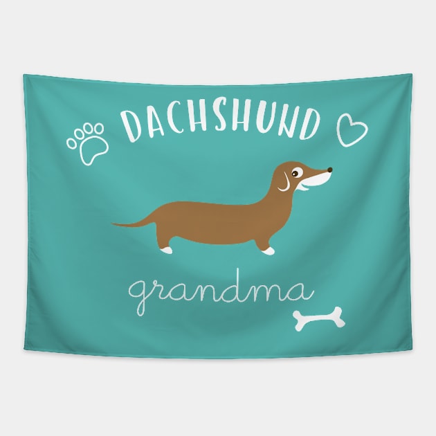 Dachshund Grandma Tapestry by katelein