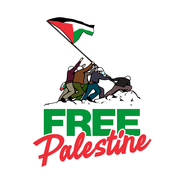 Free Palestine Flag Raising Protest Riot by MAR-A-LAGO RAIDERS