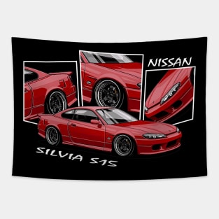 Nissasn Silvia S15, JDM Car Tapestry