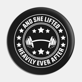 And She Lifted Heavily Ever After Funny Gym Design Quote Pin