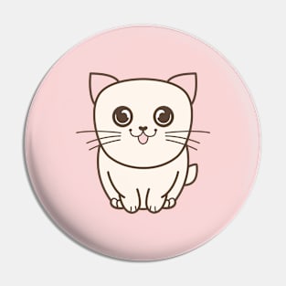 Cat Smiling Pin