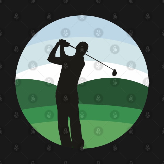 Golf Flat Illustration by ziiziilah