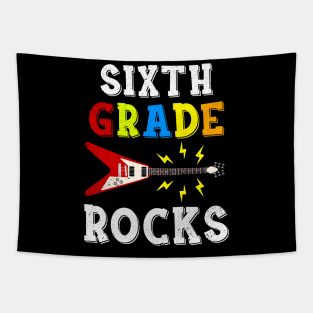 Sixth Grade Rocks Teacher Student Kid Back To School Tapestry